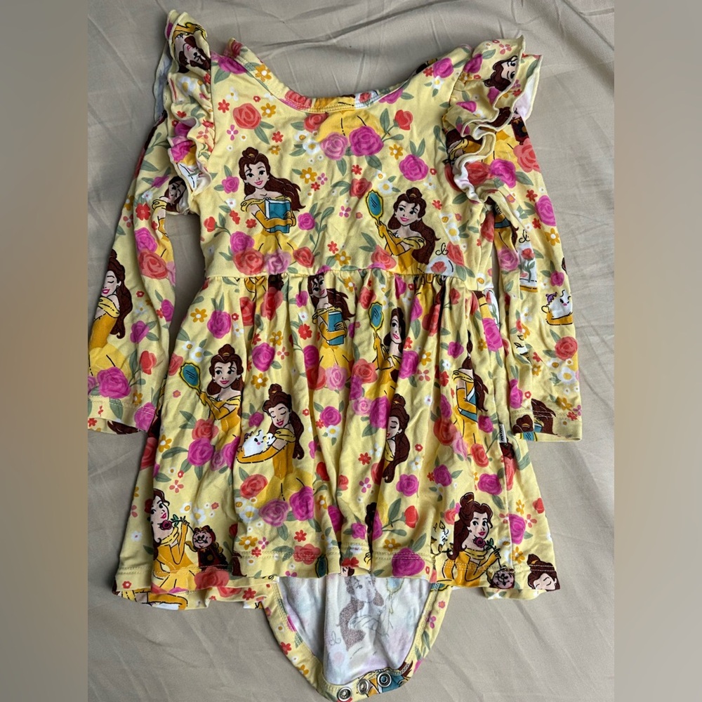 Little Sleepies Yellow Belle Dress with Bodysuit
